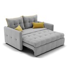 Диван прямой «Палермо», механизм выкатной, велюр, цвет селфи 15/подушки 08 - Фото 4