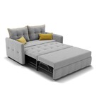 Диван прямой «Палермо», механизм выкатной, велюр, цвет селфи 15/подушки 08 - Фото 5