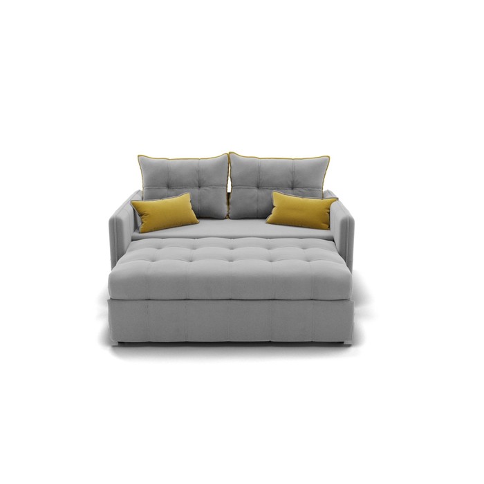 Прямой диван «Палермо», механизм выкатной, велюр, цвет селфи 15 / подушки 08 - фото 1906144831