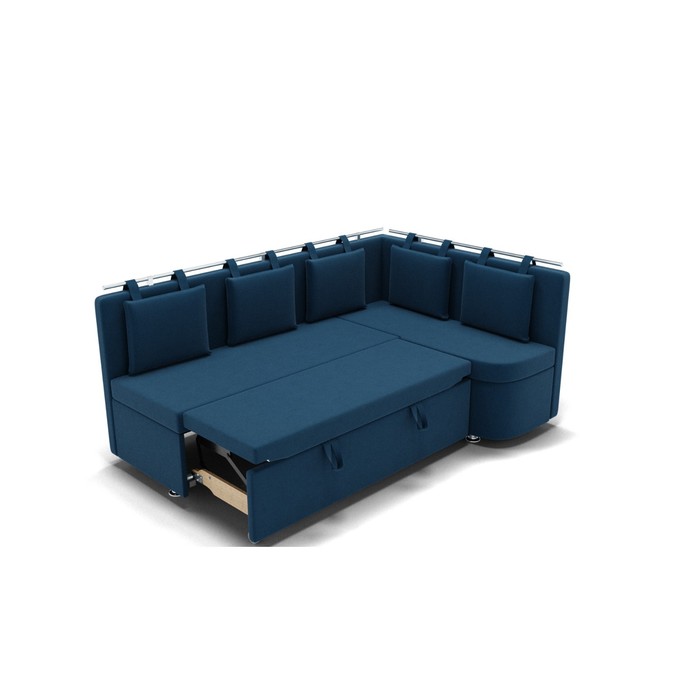 Угловой кухонный диван «Париж 1», механизм дельфин, угол правый, велюр, цвет селфи 02 - фото 1907592085