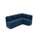 Угловой кухонный диван «Париж 2», без спального места, угол правый, велюр, цвет селфи 02 - Фото 2