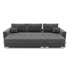 Диван прямой раскладной «Талисман 2», механизм пантограф, правый, спальное место 1600×2650 мм, велюр, цвет селфи 07 - Фото 7