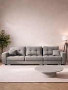 Диван прямой раскладной «Талисман 2», механизм пантограф, правый, спальное место 1600×2650 мм, велюр, цвет селфи 15 - Фото 4