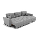 Диван прямой раскладной «Талисман 2», механизм пантограф, правый, спальное место 1600×2650 мм, велюр, цвет селфи 15 - Фото 6