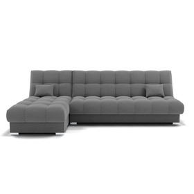 Угловой модульный диван «Фиеста 2», механизм книжка, велюр, цвет селфи 07
