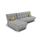 Диван угловой модульный «Фиеста 2», механизм книжка, велюр, цвет селфи 15/подушки 08 9437660