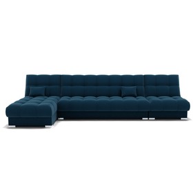 Угловой модульный диван «Фиеста 3», механизм книжка, велюр, цвет селфи 02