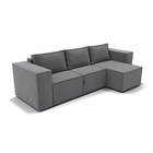 Угловой диван «Хилтон 3», механизм выкатной, угол правый, велюр, цвет селфи 15 - Фото 5