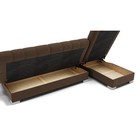 Диван угловой «Хьюстон 2», механизм книжка, велюр, цвет селфи 03 9437704