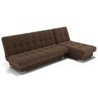 Диван угловой «Хьюстон 2», механизм книжка, велюр, цвет селфи 03 9437704