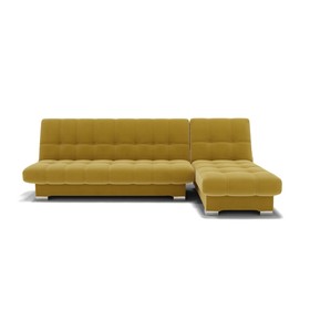 Угловой диван «Хьюстон 2», механизм книжка, велюр, цвет селфи 08