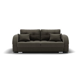 Прямой диван «Элита 1», механизм пантограф, велюр, цвет селфи 03