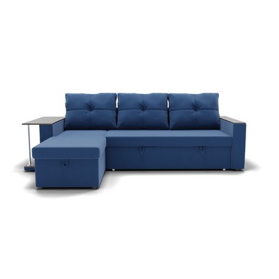 Угловой диван «Атланта», механизм венеция, универсальный, велюр, цвет селфи 02