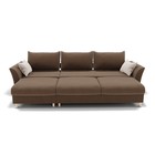 Диван – трансформер «Барселона 2», механизм пантограф, угол левый, велюр, цвет селфи 03/подушки 01  (артикул 9437753)  большой выбор товаров оптом и в розницу по низким ценам с доставкой