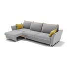 Диван – трансформер «Барселона 2», механизм пантограф, угол левый, велюр, цвет селфи 15/подушки 08  (артикул 9437758)  большой выбор товаров оптом и в розницу по низким ценам с доставкой