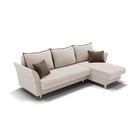 Угловой диван «Барселона 3», пантограф, угол правый, велюр, цвет селфи 01 / подушки 03 - Фото 2