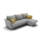 Диван угловой «Барселона 3», пантограф, угол правый, велюр, цвет селфи 15/подушки 08 - Фото 2