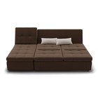 Диван угловой «Калифорния 2», механизм пума, универсальный, велюр, цвет селфи 03 / подушки 01 - Фото 4