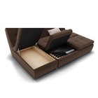 Угловой диван «Калифорния 2», механизм пума, универсальный, велюр, селфи 03 / подушки 01 - Фото 5