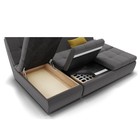 Диван угловой «Калифорния 2», механизм пума, универсальный, велюр, цвет селфи 07/подушки 08 - Фото 5