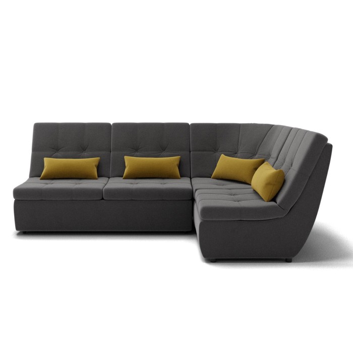 Диван угловой «Калифорния 3», механизм пума, универсальный, велюр, цвет селфи 07/подушки 08 - Фото 1