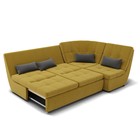 Угловой диван «Калифорния 3», механизм пума, универсальный, велюр, селфи 08 / подушки 07 - Фото 2