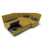 Диван угловой «Калифорния 3», механизм пума, универсальный, велюр, цвет селфи 08/подушки 07 - Фото 4