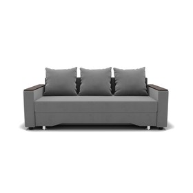 Прямой диван «Квадро 2», механизм еврокнижка, велюр, цвет селфи 15