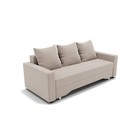 Прямой диван «Квадро 3», механизм еврокнижка, велюр, цвет селфи 01 - Фото 2