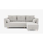 Угловой диван «Консул 2», механизм пантограф, угол правый, велюр, цвет селфи 01 - Фото 1