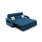 Прямой диван «Майами 1», механизм венеция, велюр, цвет селфи 02 / подушки 01 - Фото 3