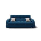 Прямой диван «Майами 1», механизм венеция, велюр, цвет селфи 02 / подушки 01 - Фото 2