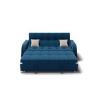 Прямой диван «Майами 1», механизм венеция, велюр, цвет селфи 02 / подушки 01 - Фото 4