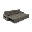 Диван угловой «Майами 2», универсальный, механизм венеция, велюр, цвет селфи 03/подушки 03 - Фото 6