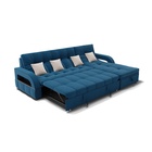 Диван угловой «Майами 2», универсальный, механизм венеция, велюр, цвет селфи 02/подушки 01 - Фото 6