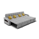 Диван угловой «Майами 2», механизм венеция, универсальный, велюр, цвет селфи 15/подушки 08 - Фото 6