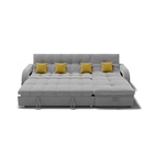 Диван угловой «Майами 2», механизм венеция, универсальный, велюр, цвет селфи 15/подушки 08 - Фото 9