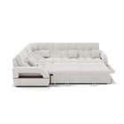 Угловой диван «Майами 3», механизм венеция, универсальный, велюр, селфи 01 / подушки 01 - Фото 4