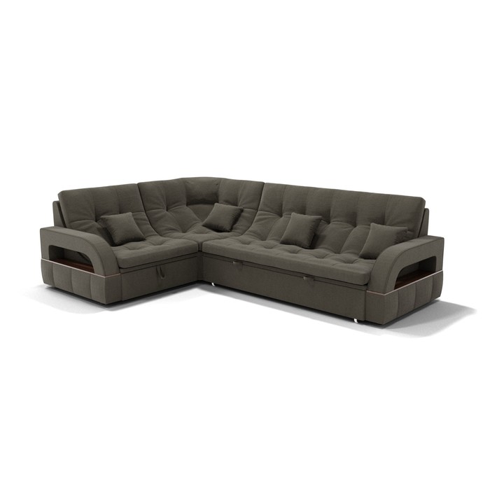 Диван угловой «Майами 3», механизм венеция, универсальный, велюр, цвет селфи 03/подушки 03 - Фото 1