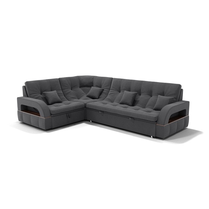 Диван угловой «Майами 3», механизм венеция, универсальный, велюр, цвет селфи 07/подушки 07 - Фото 1