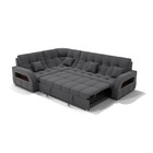 Диван угловой «Майами 3», механизм венеция, универсальный, велюр, цвет селфи 07/подушки 07 - Фото 3