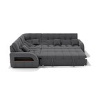 Диван угловой «Майами 3», механизм венеция, универсальный, велюр, цвет селфи 07/подушки 07 - Фото 4