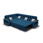 Диван угловой «Майами 3», механизм венеция, универсальный, велюр, цвет селфи 02/подушки 01 - Фото 3