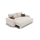 Прямой диван «Модерн 1», механизм пантограф, велюр, цвет селфи 01 / подушки 03 - Фото 3