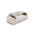 Прямой диван «Модерн 1», механизм пантограф, велюр, цвет селфи 01 / подушки 03 - Фото 5