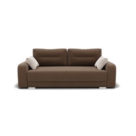 Прямой диван «Модерн 1», механизм пантограф, велюр, цвет селфи 03 / подушки 01