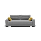 Прямой диван «Модерн 1», механизм пантограф, велюр, цвет селфи 15 / подушки 08 - Фото 1