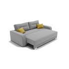 Прямой диван «Модерн 1», механизм пантограф, велюр, цвет селфи 15 / подушки 08 - Фото 3