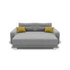 Прямой диван «Модерн 1», механизм пантограф, велюр, цвет селфи 15 / подушки 08 - Фото 4