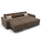 Диван – трансформер «Модерн 2», пантограф, угол левый, велюр, цвет селфи 03/подушки 01 9437920